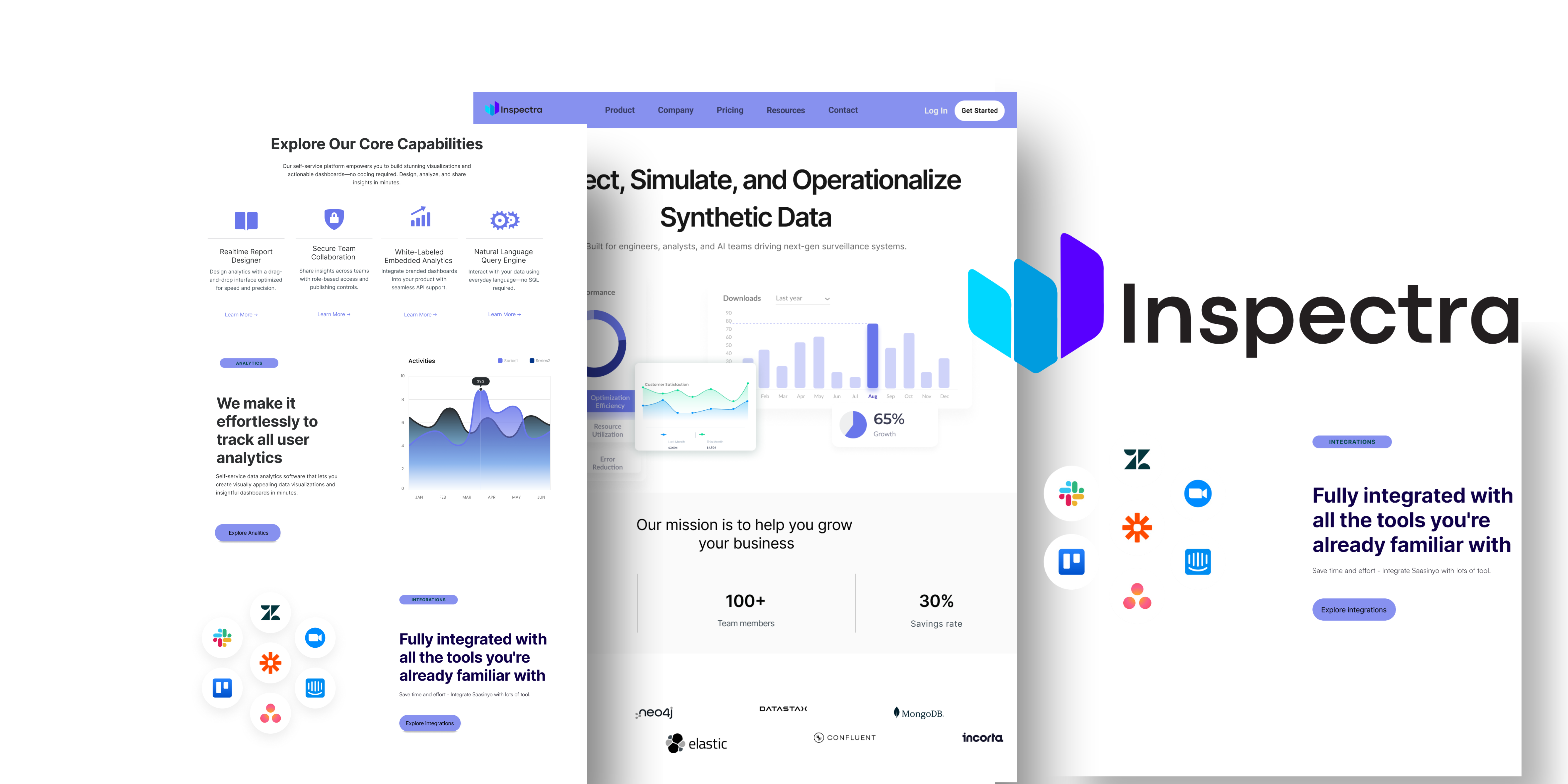 Inspectra website design