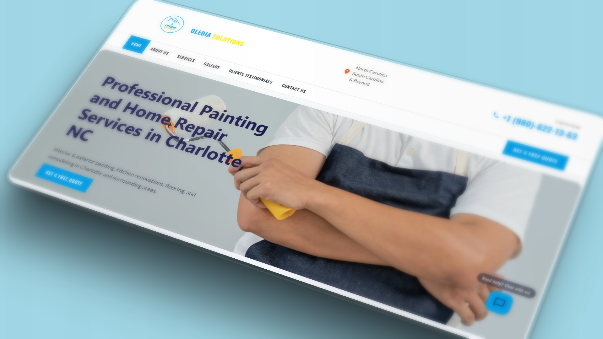 Oledia Solutions website